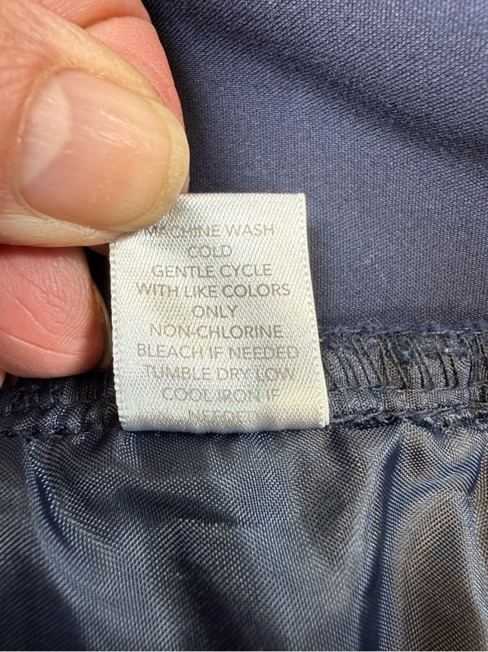 CJ Banks Everyday Trouser Navy Blue 16W Petite Cotton Blend